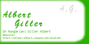 albert giller business card